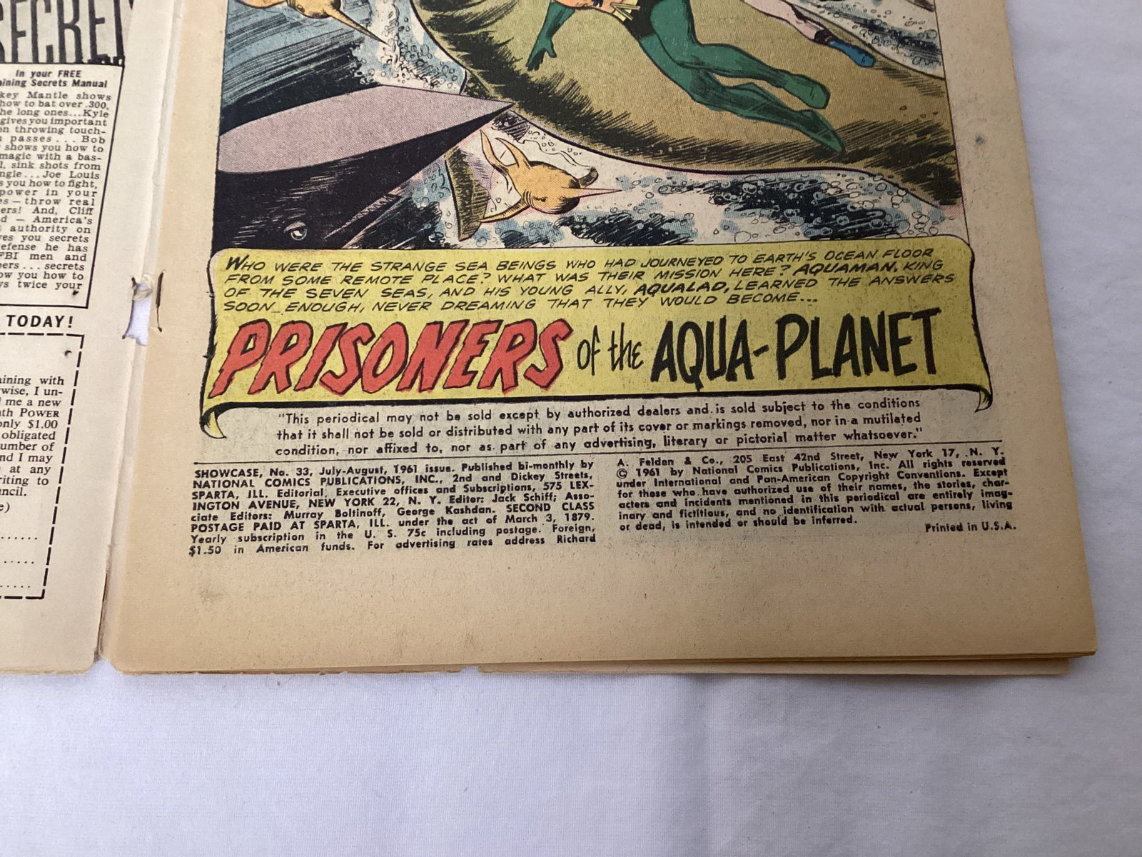 Showcase 33 DC Aquaman and Aqualad Comic Book - 7