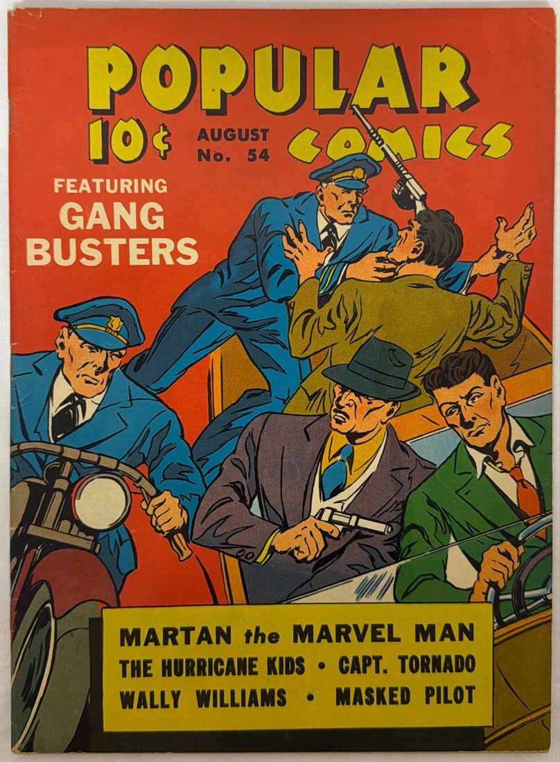 Popular Comics 54 Dell Comic Book: 1940, please preview and see all photos for condition