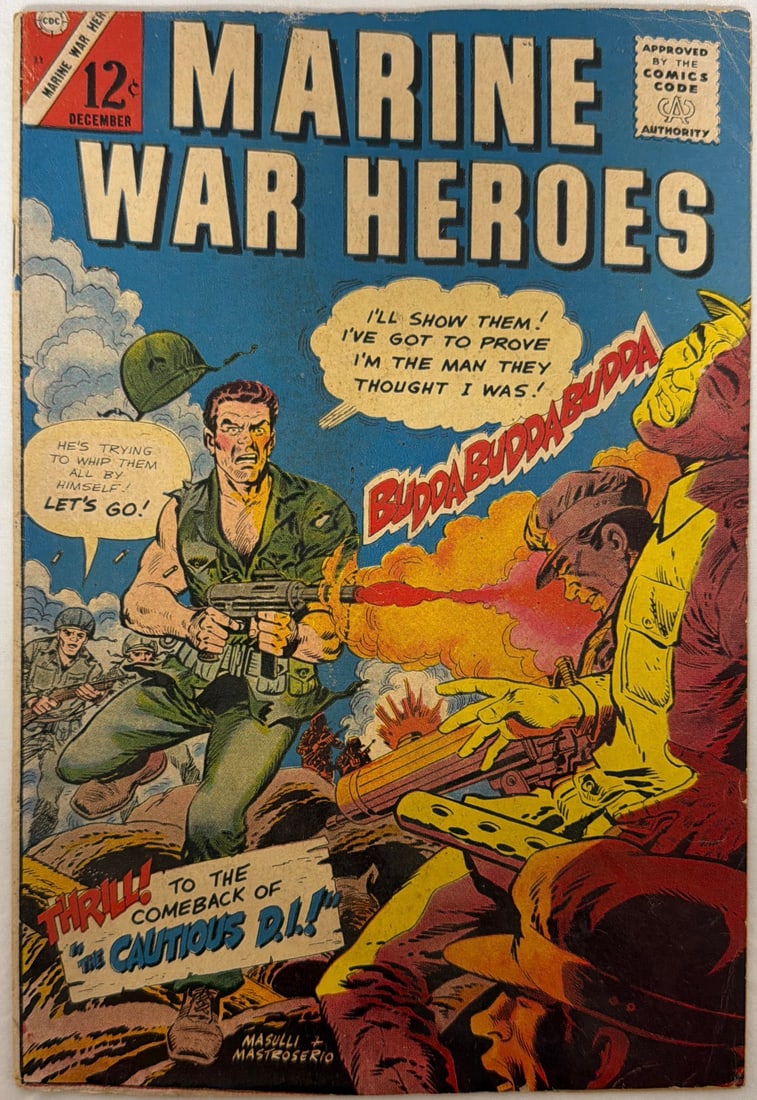 Marine War Heroes 11 Charlton Comic Book: 1965, please preview and see all photos for condition