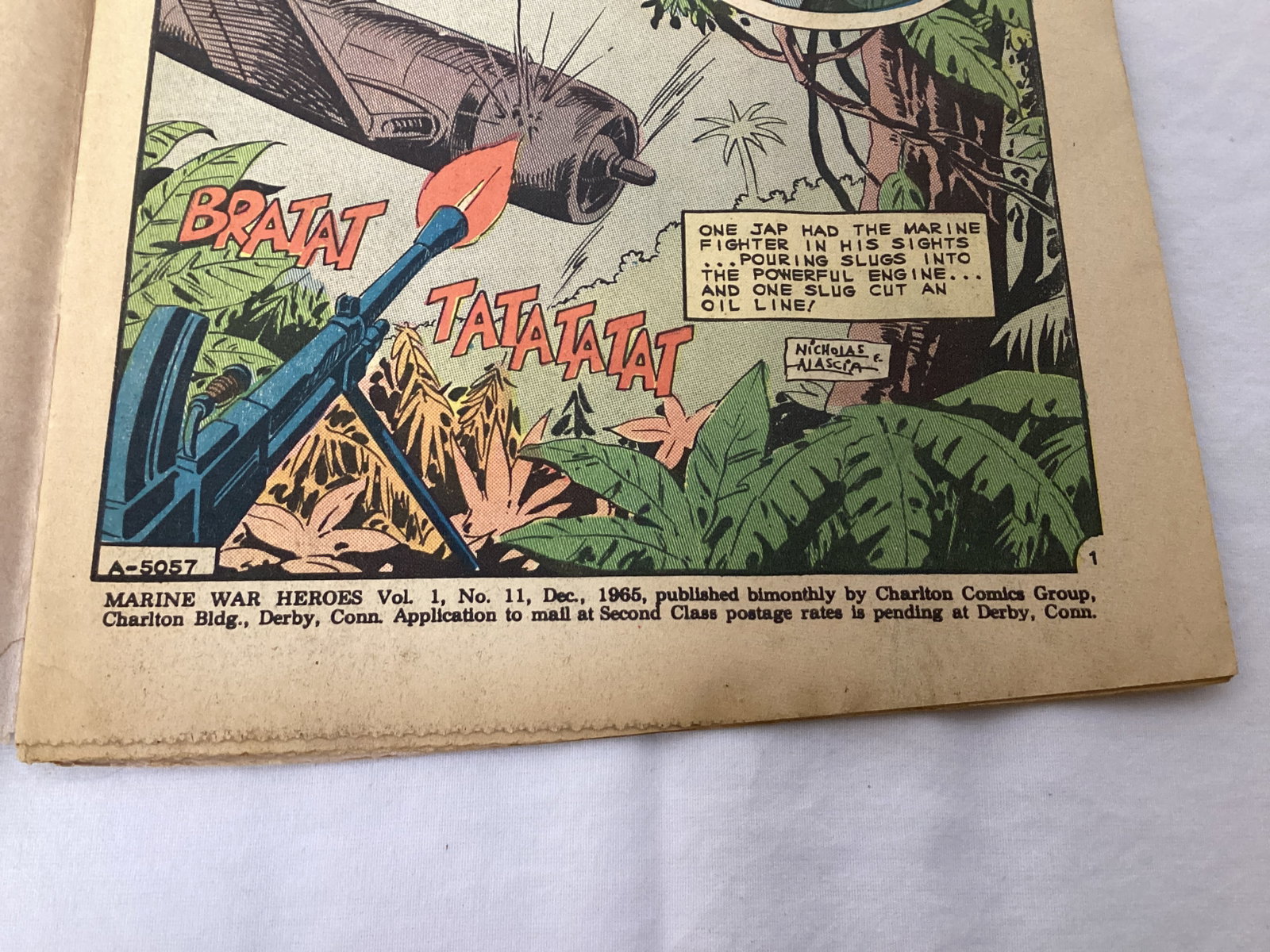 Marine War Heroes 11 Charlton Comic Book - 7