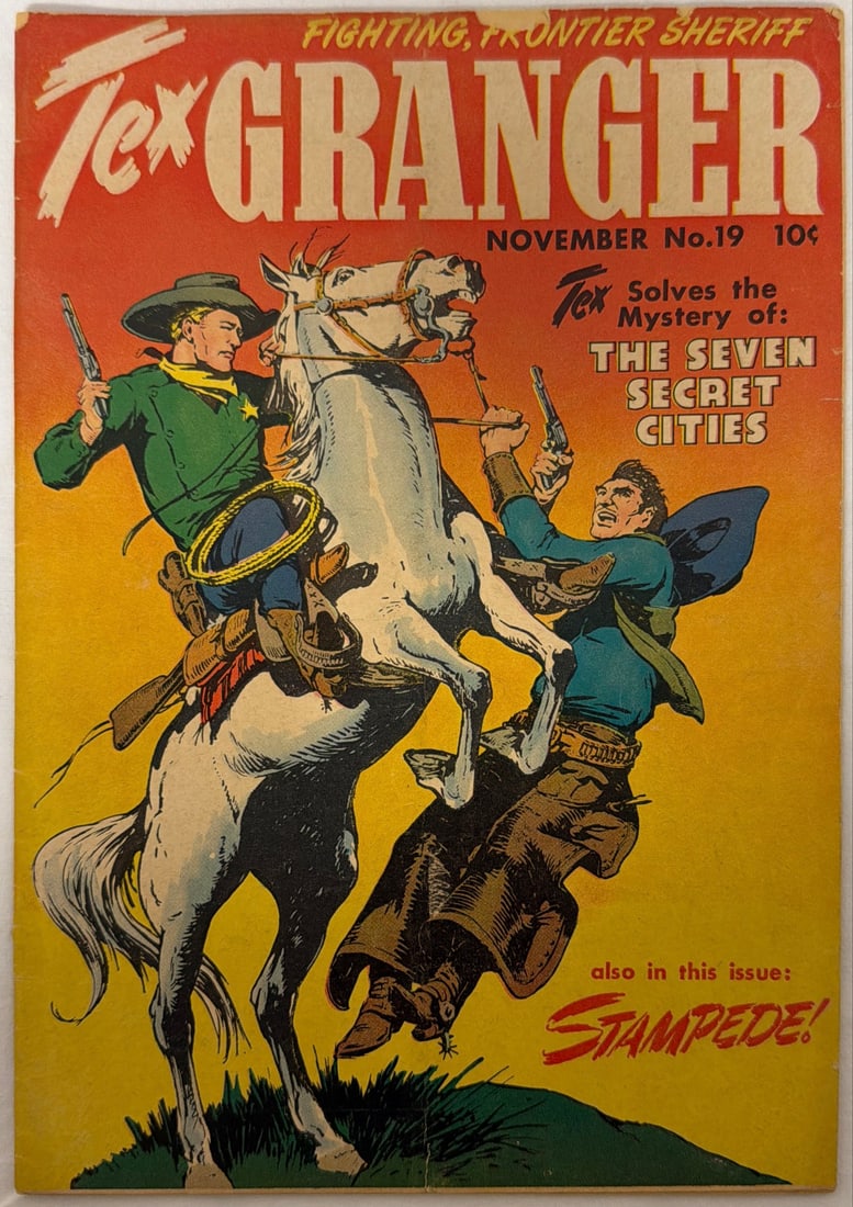 Tex Granger 19 Western Comic Book: 1948, please preview and see all photos for condition