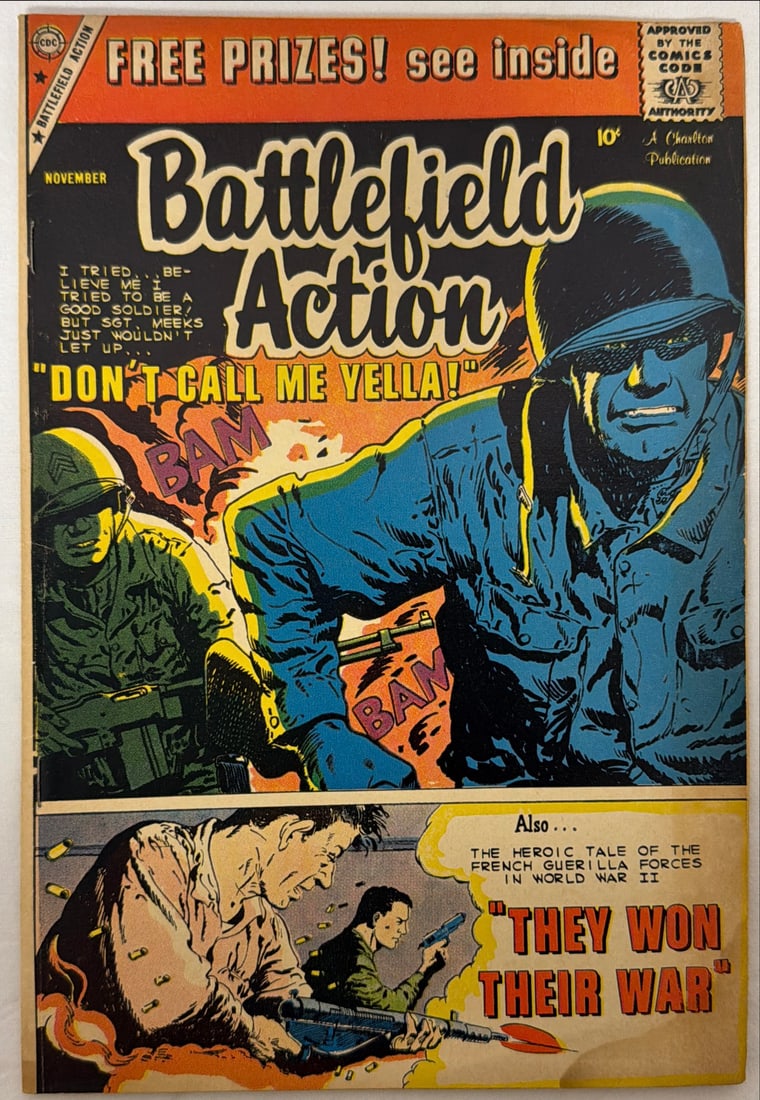 Battlefield Action 27 Charlton Comic Book: 1959, please preview and see all photos for condition