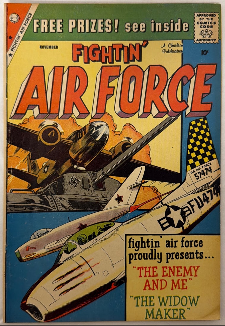 Fightin' Airforce 18 Charlton Comic Book: 1959, please preview and see all photos for condition