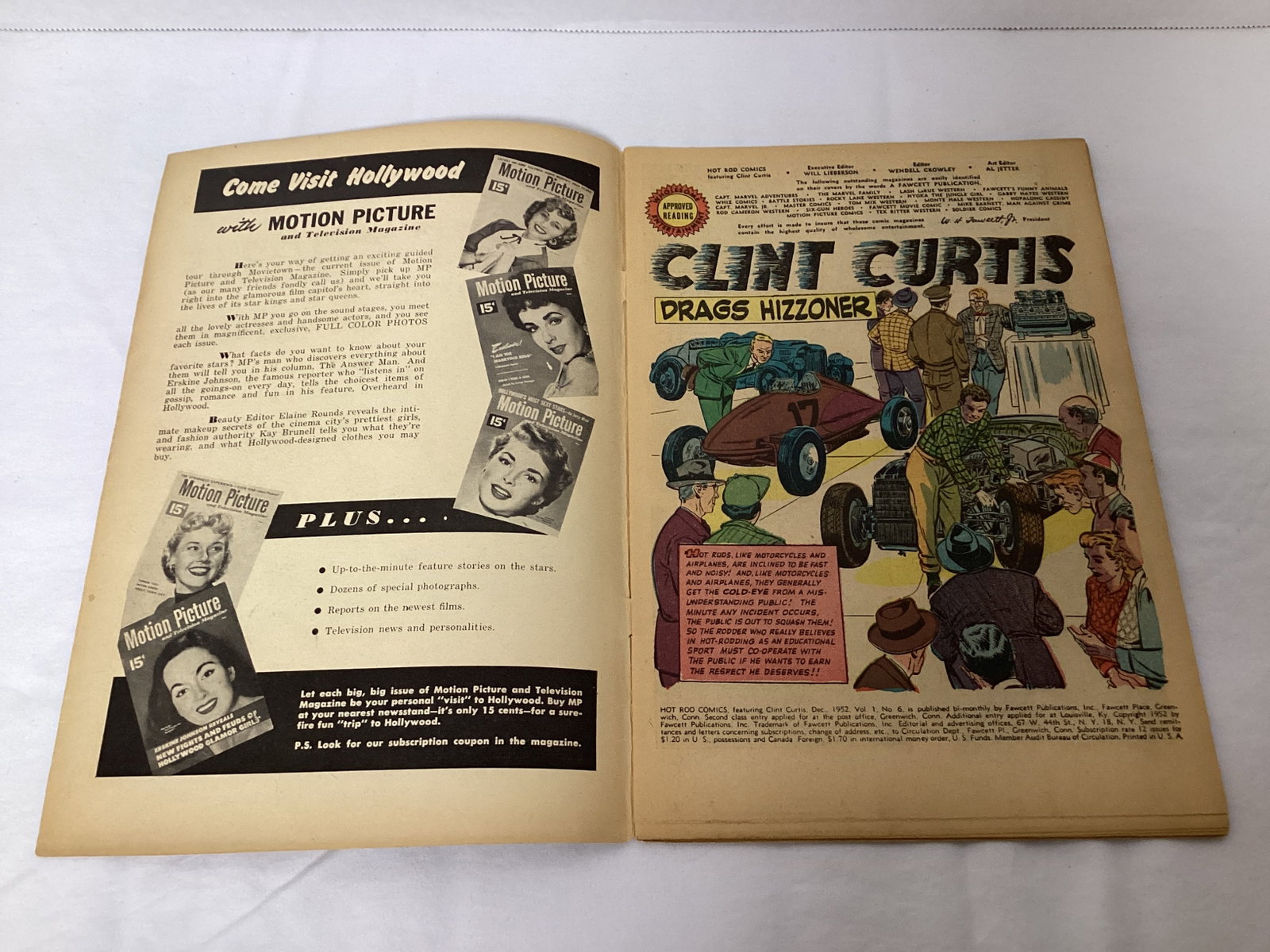 Hot Rod Comics 6 Fawcett Comic Book - 6