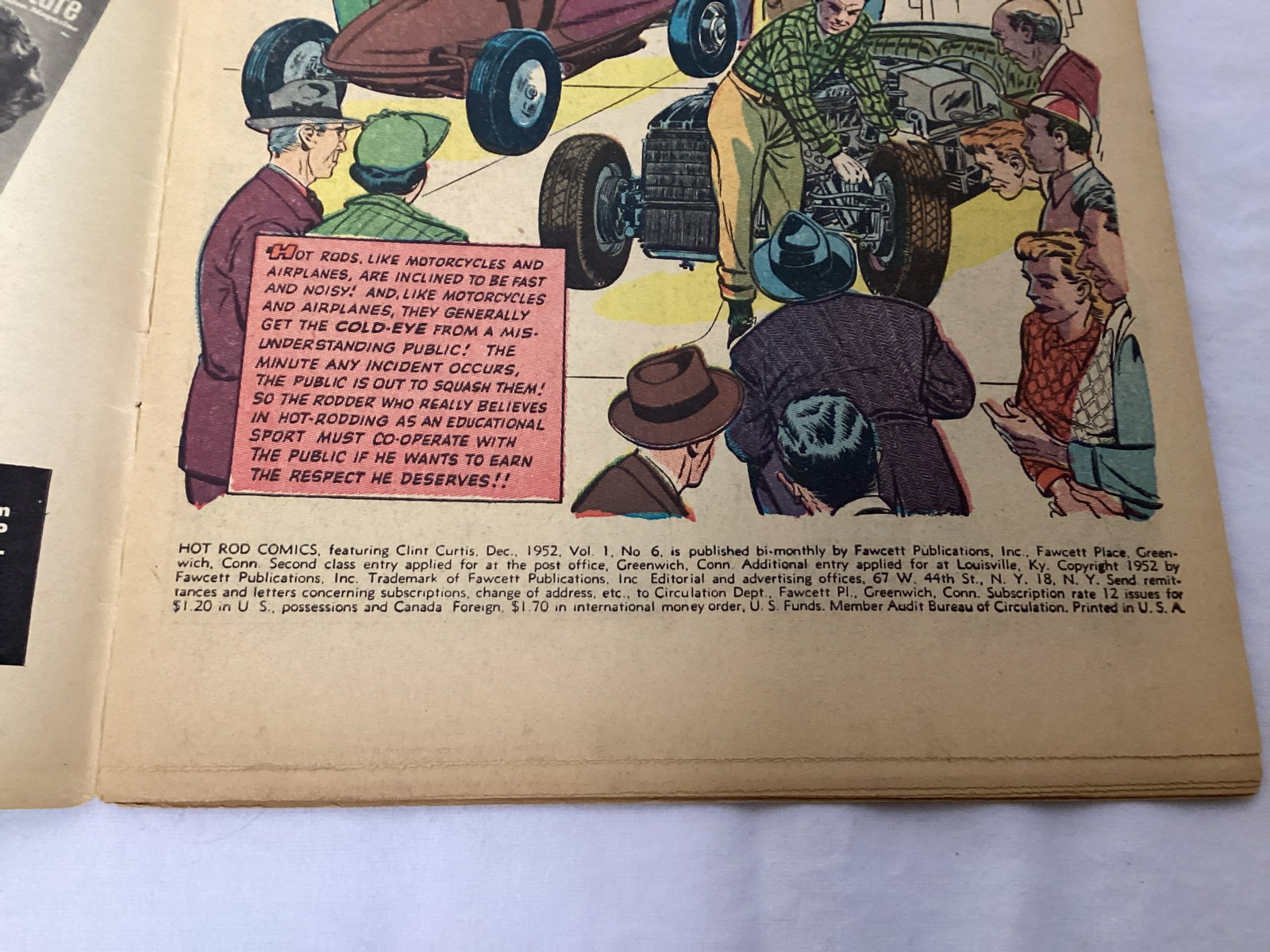 Hot Rod Comics 6 Fawcett Comic Book - 7
