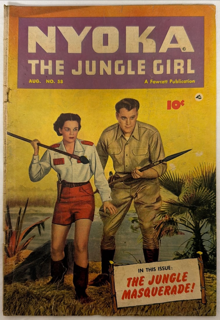 Nyoka the Jungle Girl 58 Fawcett Comic Book: 1951, please preview and see all photos for condition