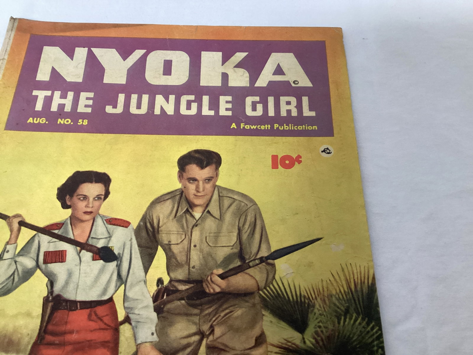 Nyoka the Jungle Girl 58 Fawcett Comic Book - 3