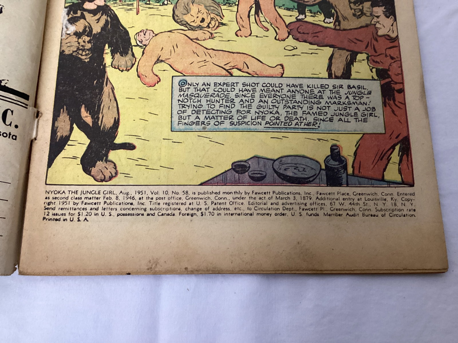 Nyoka the Jungle Girl 58 Fawcett Comic Book - 7
