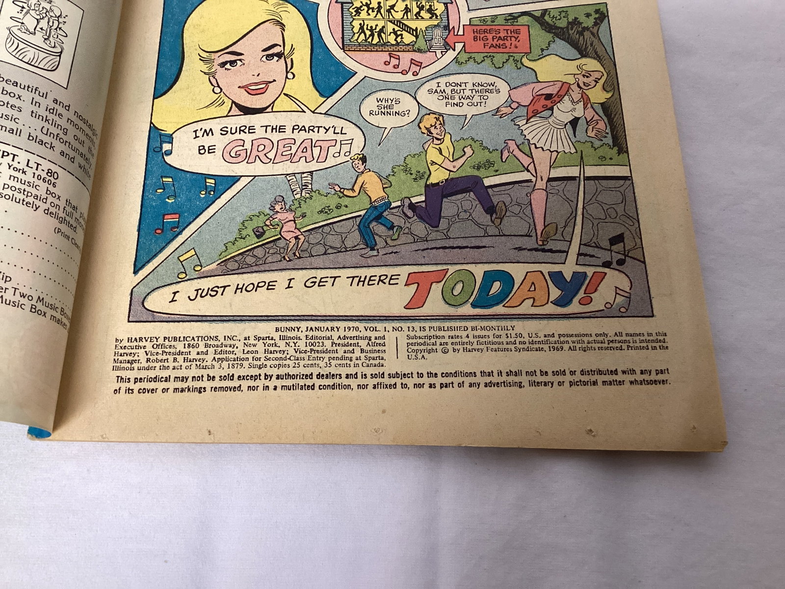 Bunny 13 Harvey Comic Book - 7