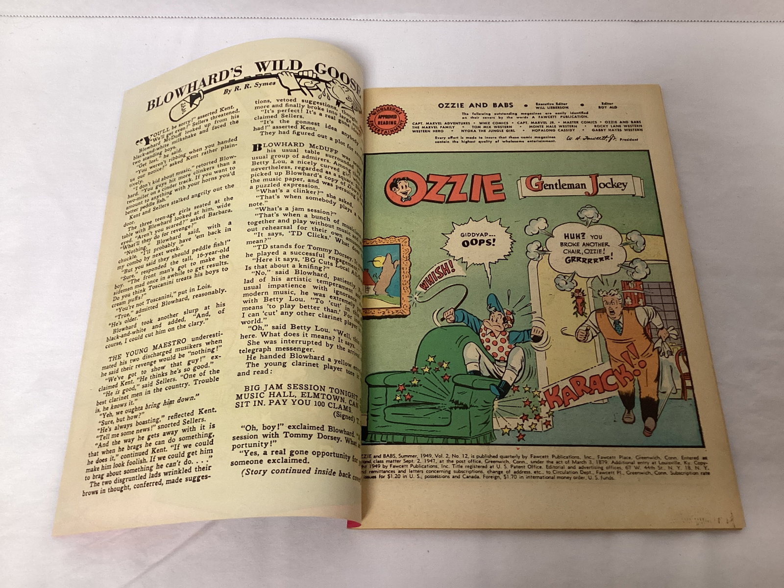 Ozzie and Babs 12 Fawcett Comic Book - 6