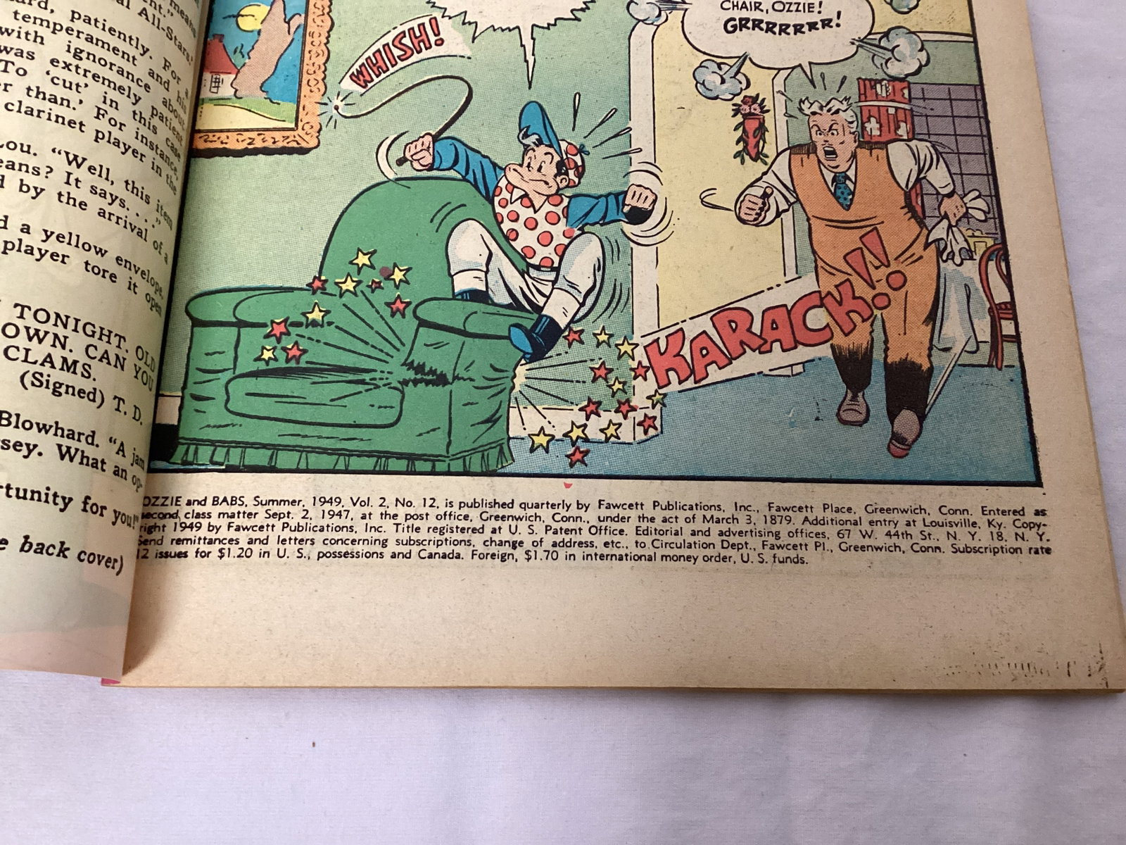 Ozzie and Babs 12 Fawcett Comic Book - 7