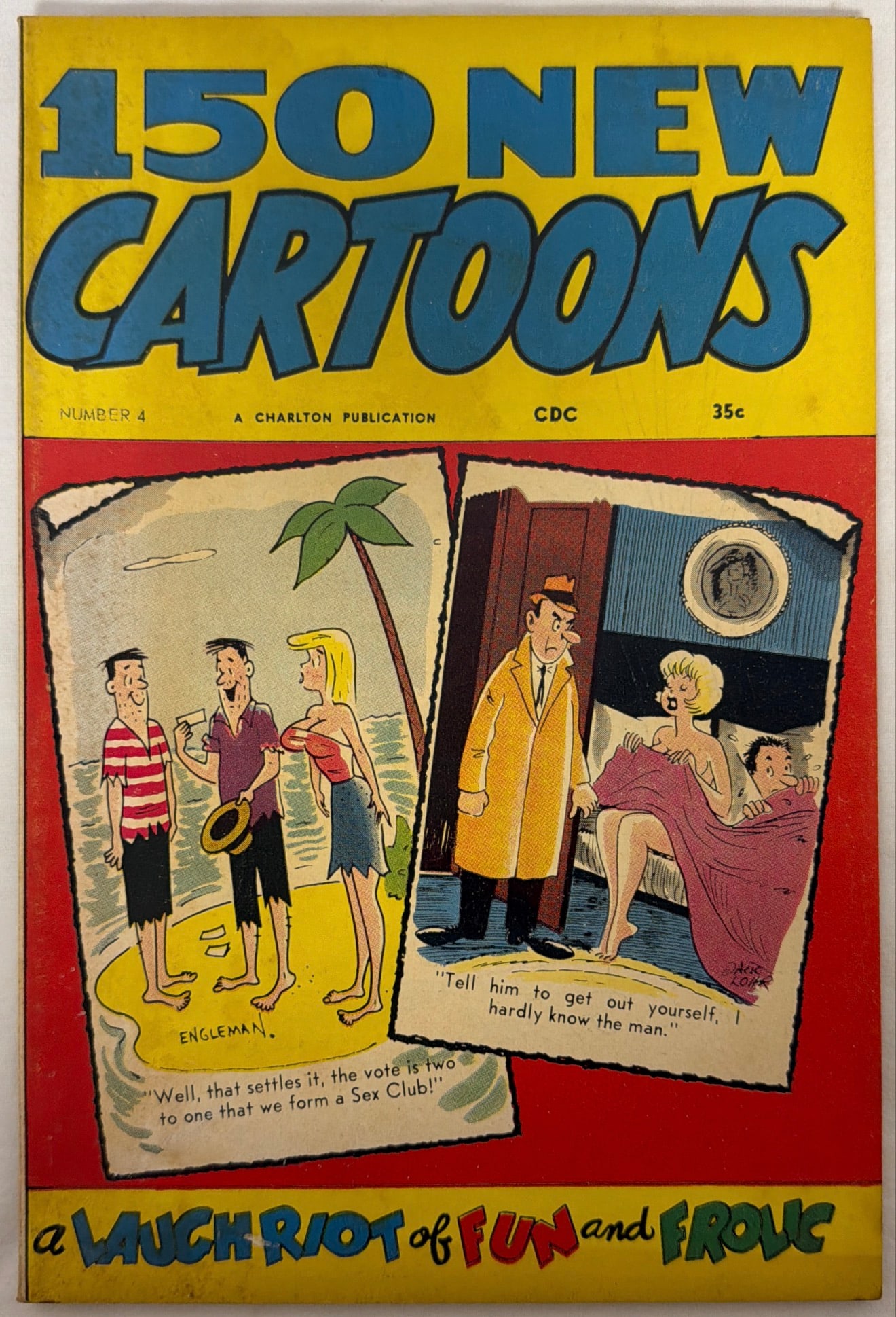 150 New Cartoons 4 Charlton Comic Book: 1963, please preview and see all photos for condition