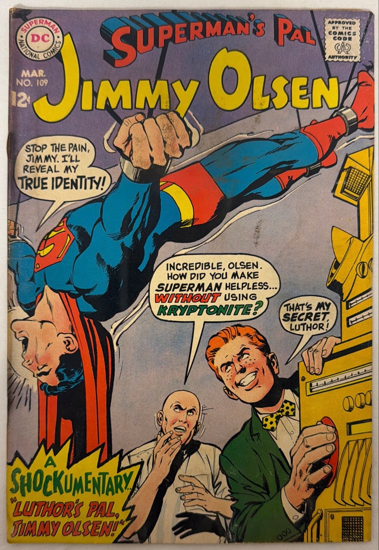 Superman's Pal Jimmy Olsen 109 DC Comic Book: 1968, please preview and see all photos for condition