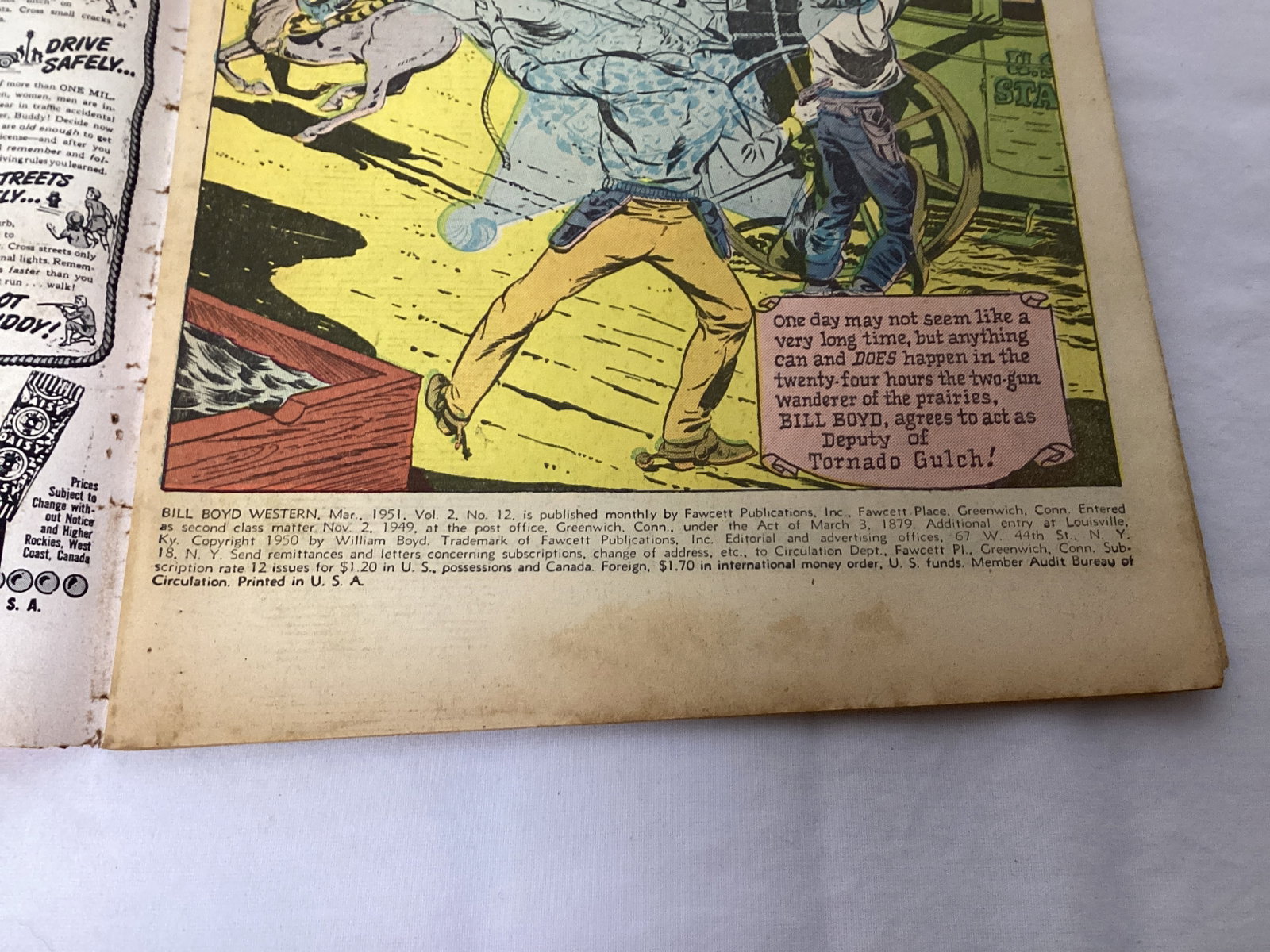 Bill Boyd Western 12 Fawcett Comic Book - 7