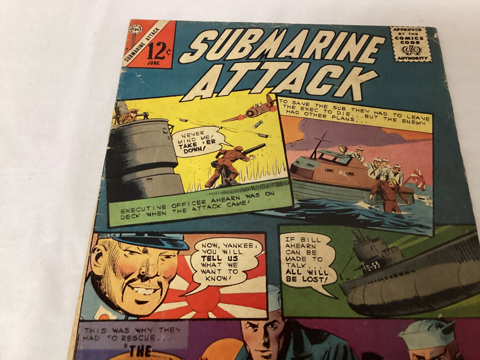 Submarine Attack 50 Charlton War Comic Book - 2