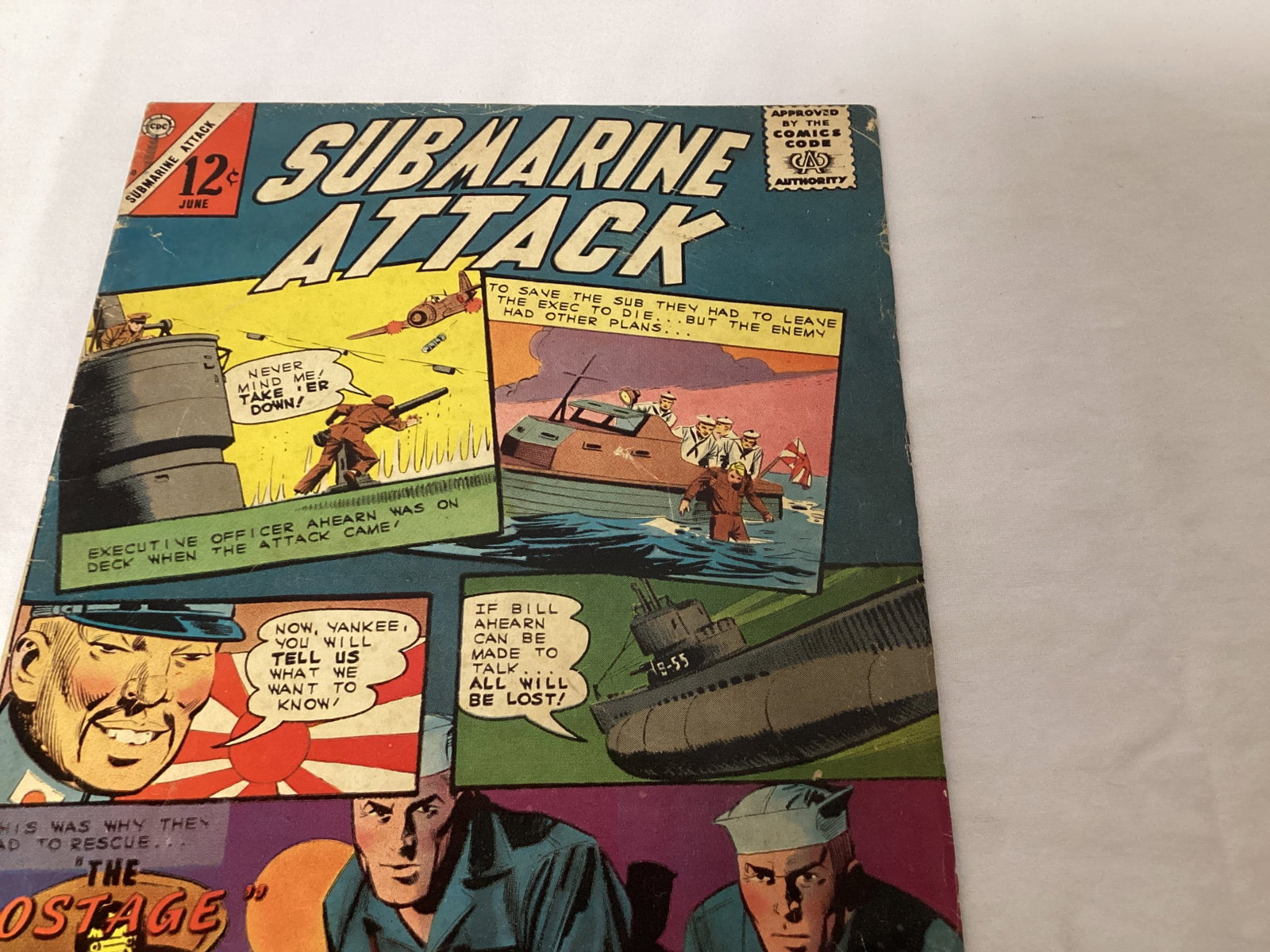 Submarine Attack 50 Charlton War Comic Book - 3