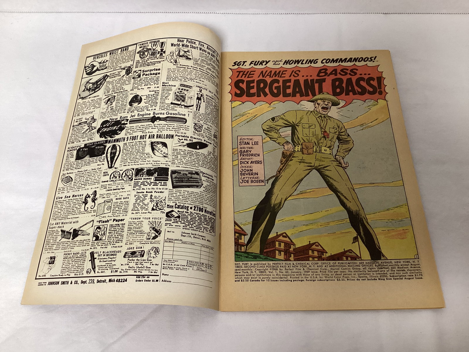 Sgt. Fury and His Howling Commandos 62 Marvel Comic Book - 6