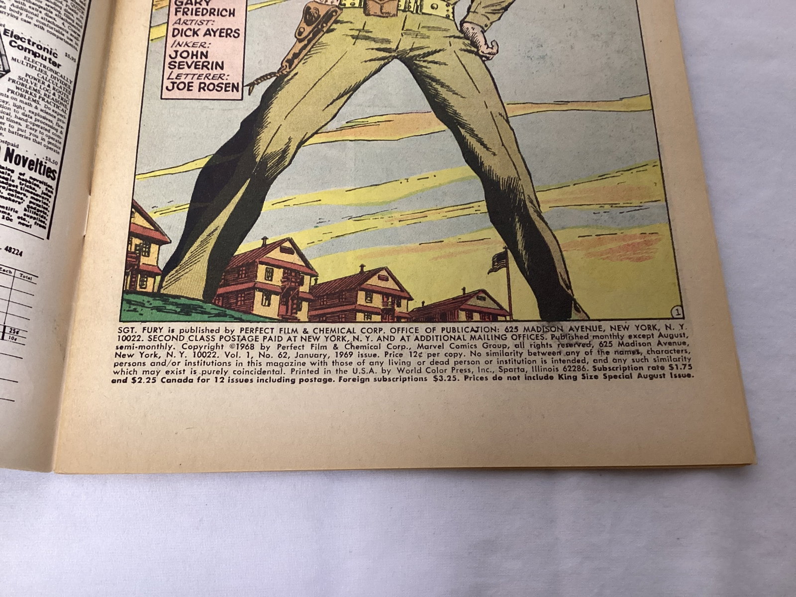 Sgt. Fury and His Howling Commandos 62 Marvel Comic Book - 7