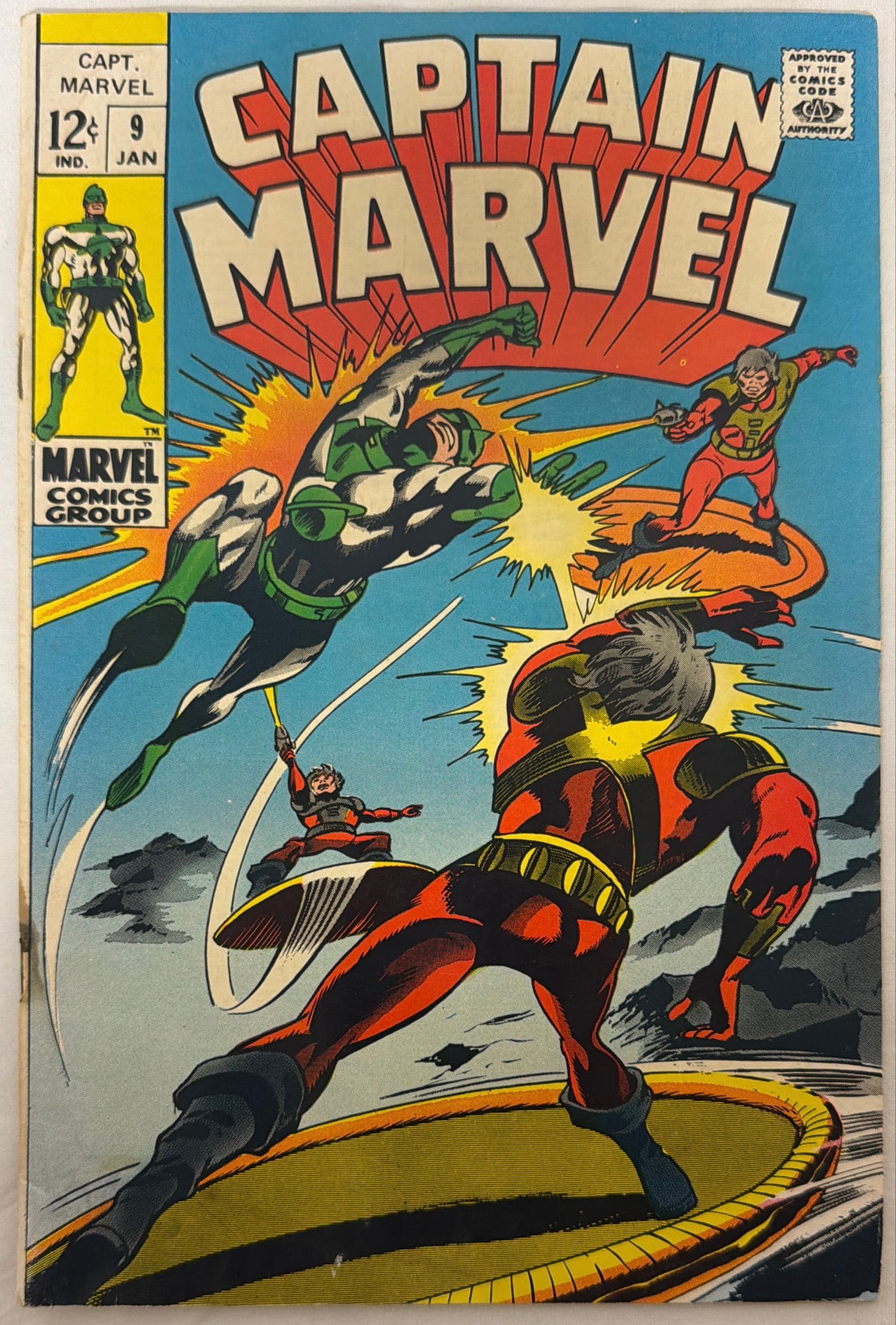Captain Marvel 9 Marvel Comic Book: 1969, please preview and see all photos for condition
