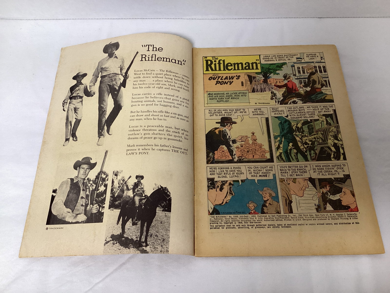 Four Color 1009 Dell the Rifleman Comic Book - 6
