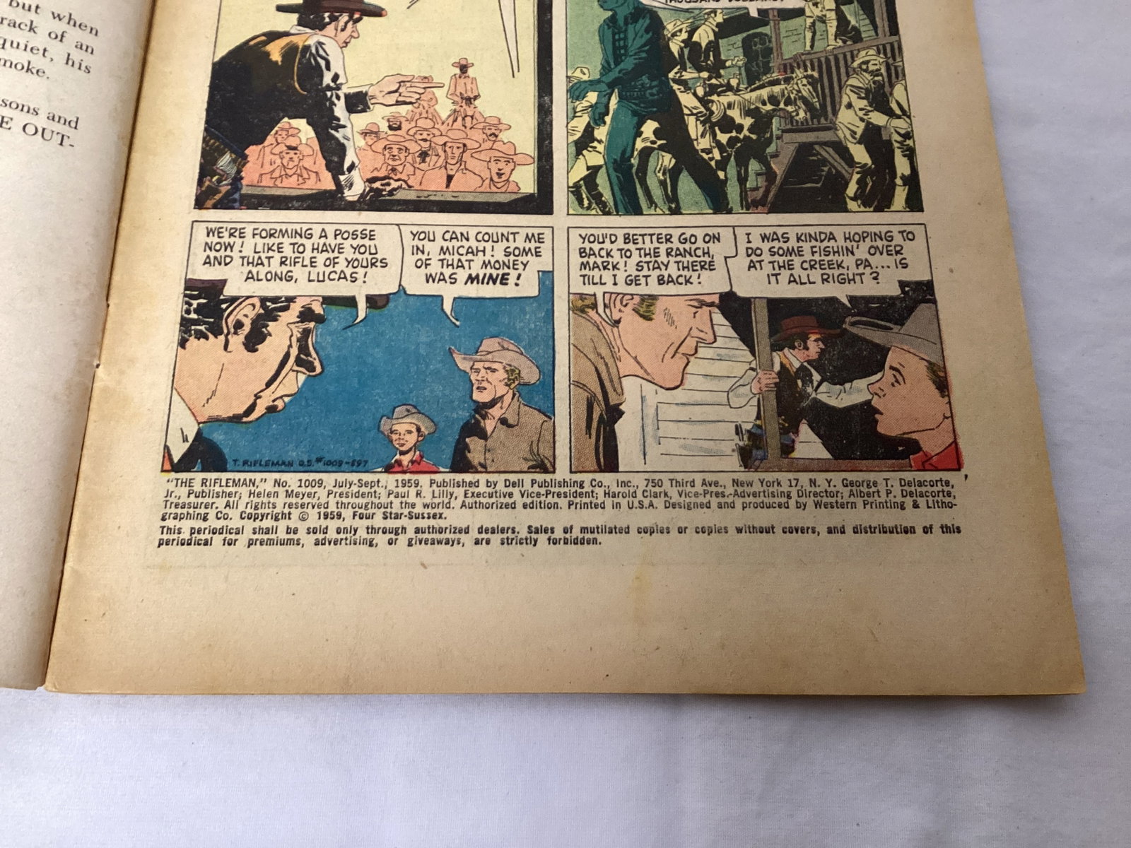 Four Color 1009 Dell the Rifleman Comic Book - 7
