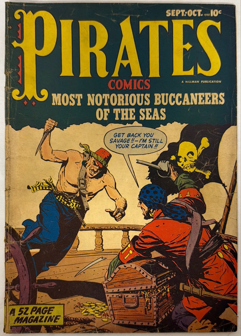 Pirates Comics 4 Hillman Comic Book: 1950, please preview and see all photos for condition