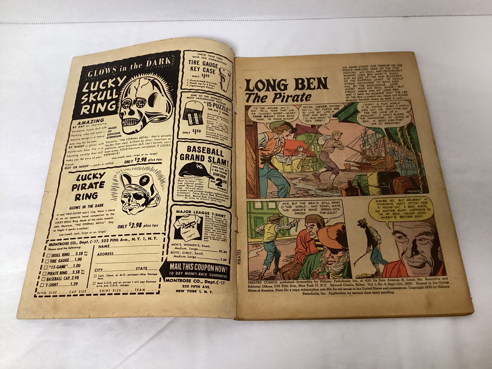 Pirates Comics 4 Hillman Comic Book - 6