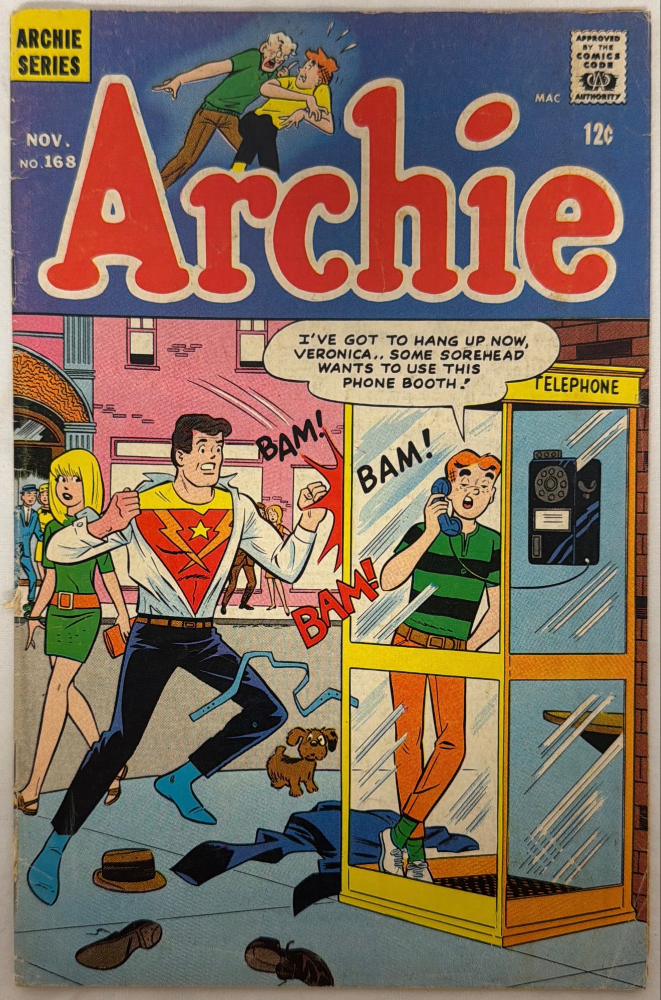 Archie 168 Comic Book: 1966, please preview and see all photos for condition