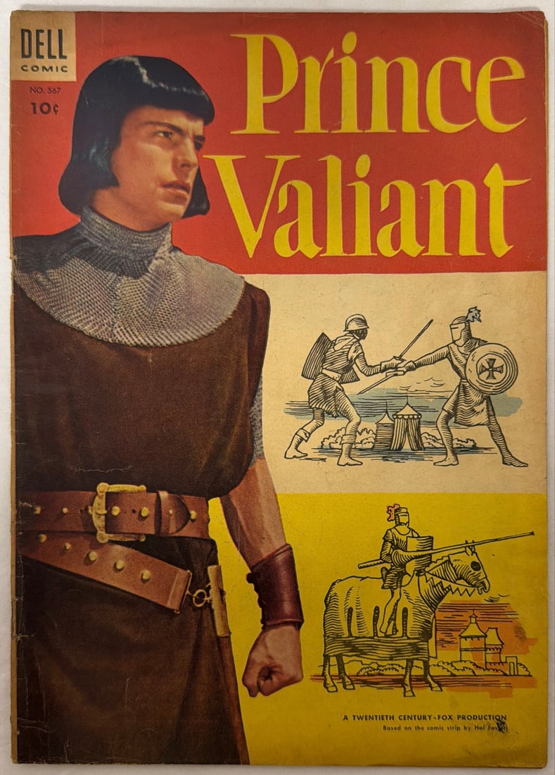 Four Color 567 Dell Prince Valiant Comic Book: 1954, please preview and see all photos for condition