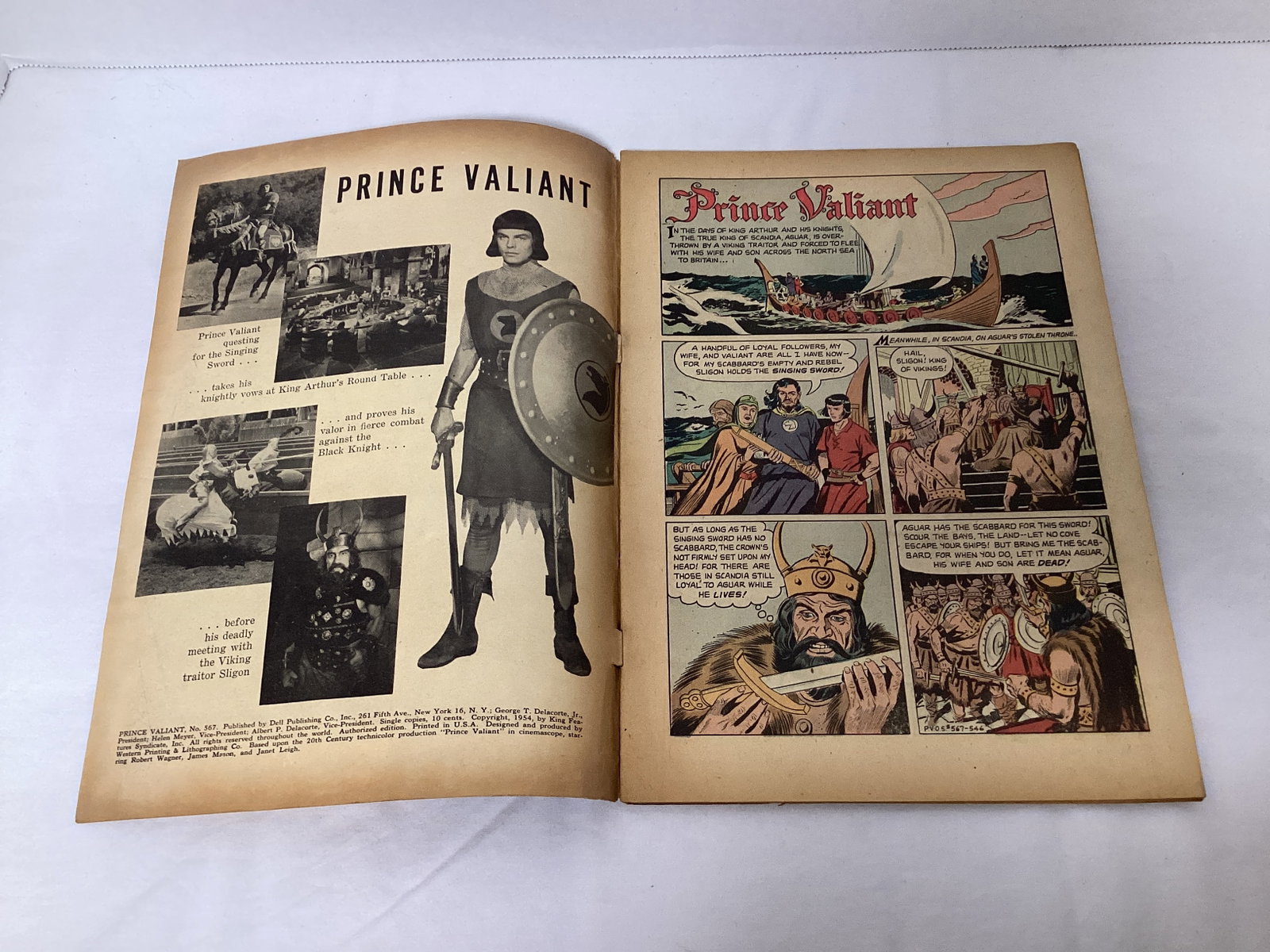 Four Color 567 Dell Prince Valiant Comic Book - 6