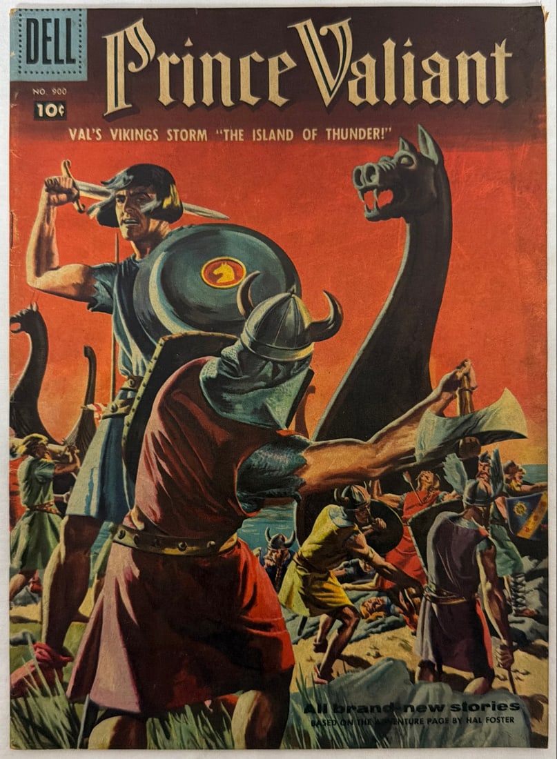 Four Color 900 Dell Prince Valiant Comic Book: 1958, please preview and see all photos for condition