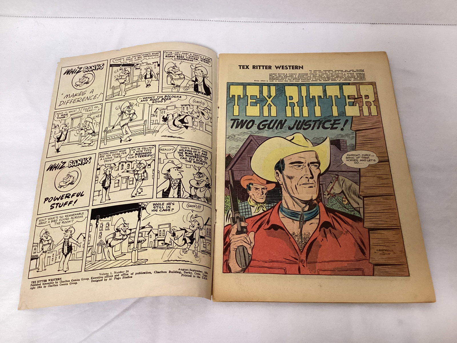 Tex Ritter Western 24 Charlton Comic Book - 6