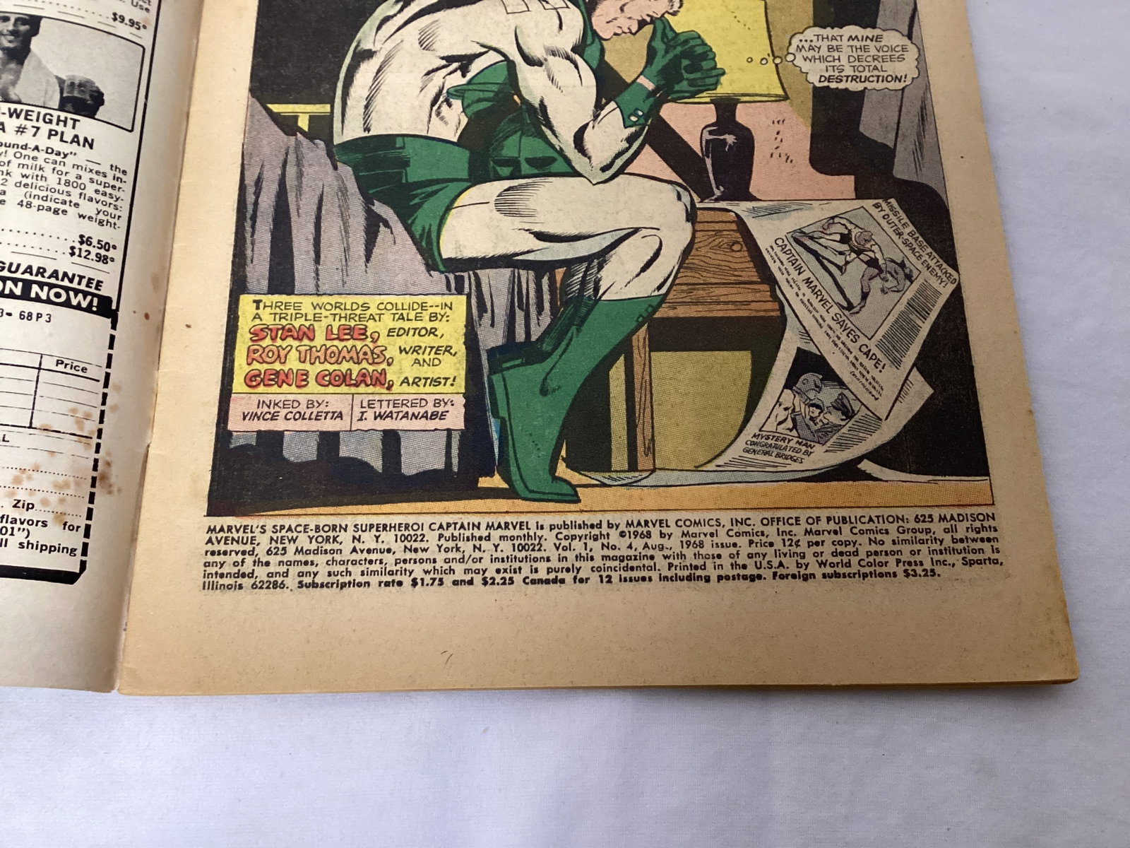 Captain Marvel 4 Marvel Comic Book - 7