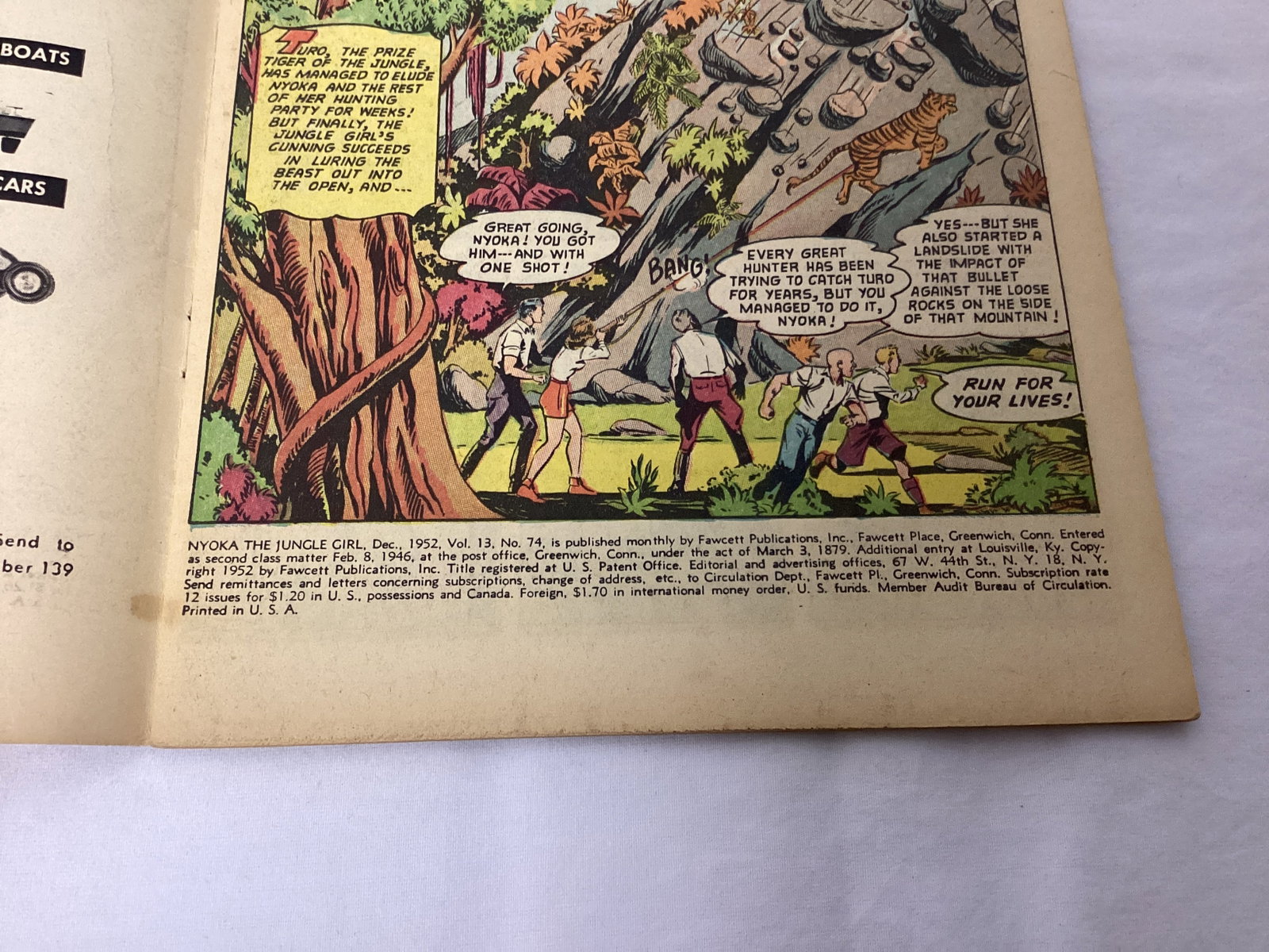 Nyoka the Jungle Girl 74 Fawcett Comic Book - 7