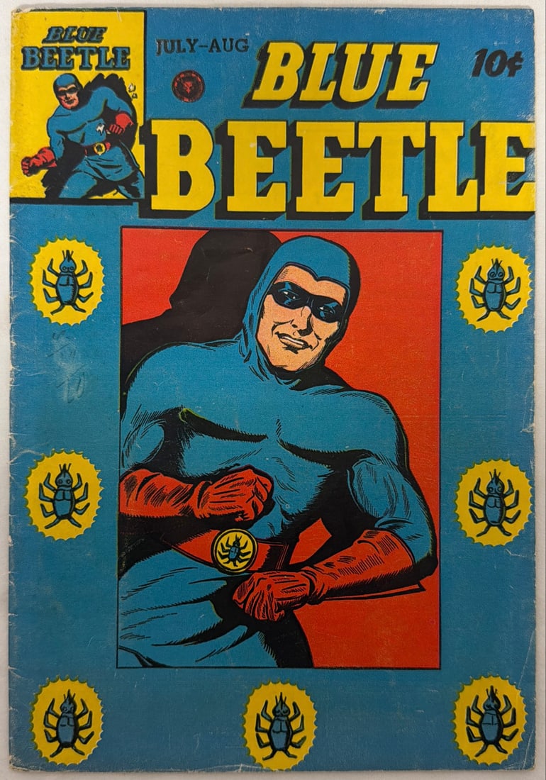 Blue Beetle 42 Fox Comic Book: 1946, please preview and see all photos for condition