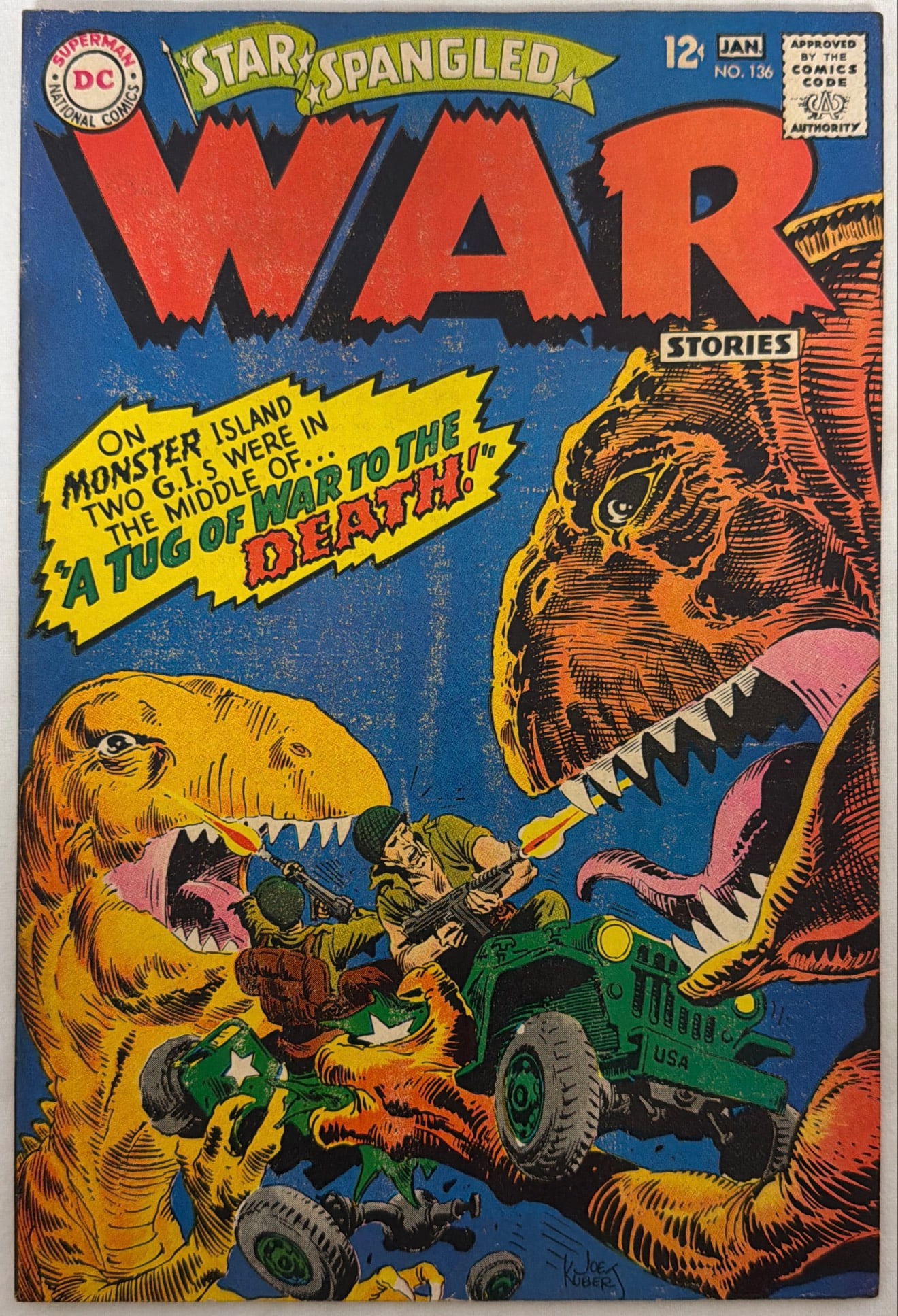 Star Spangled War Stories 136 DC Comic Book: 1967, please preview and see all photos for condition