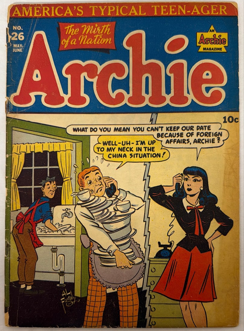 Archie 26 Comic Book: 1947, please preview and see all photos for condition