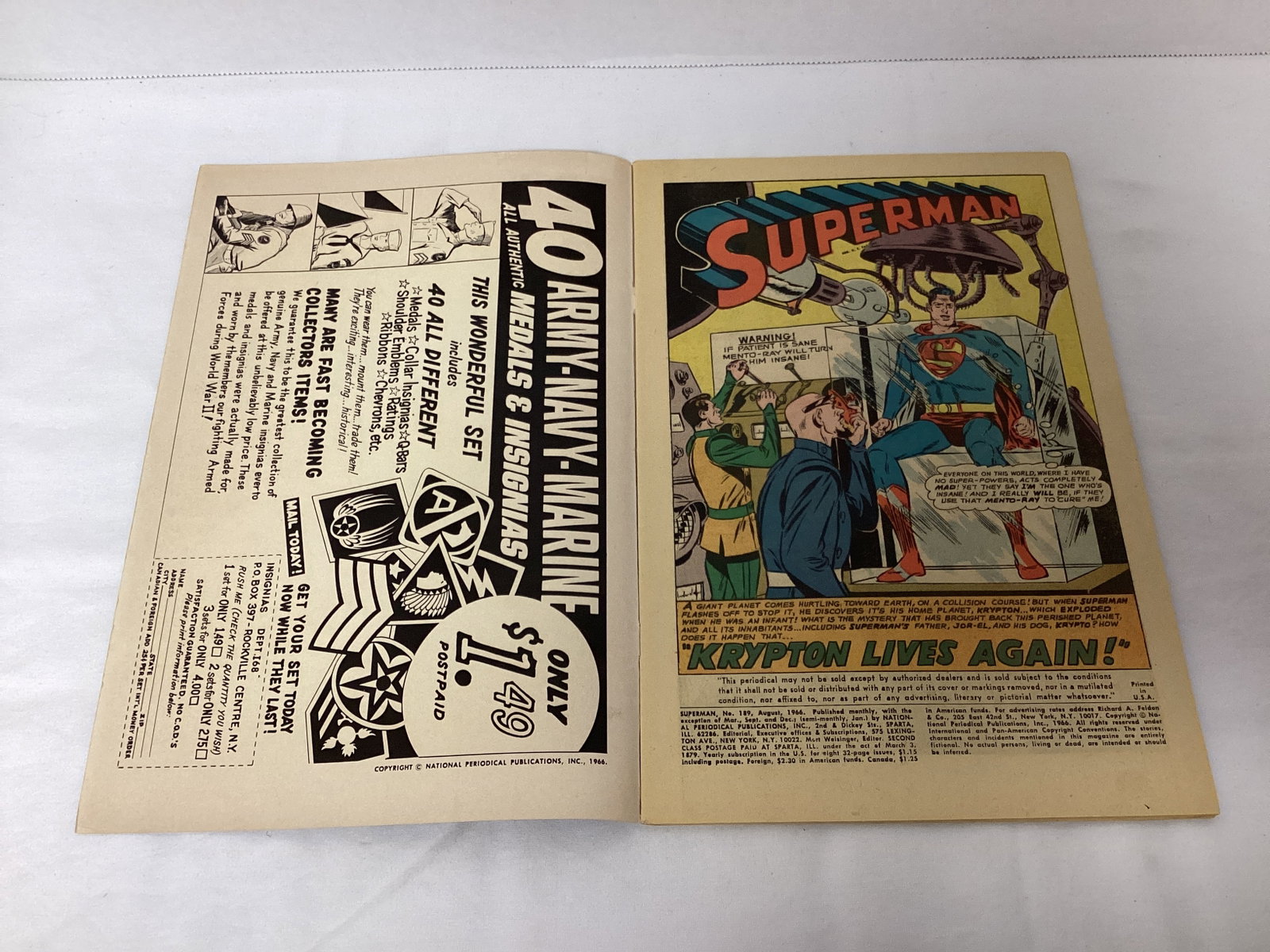 Superman 189 DC Comic Book - 6
