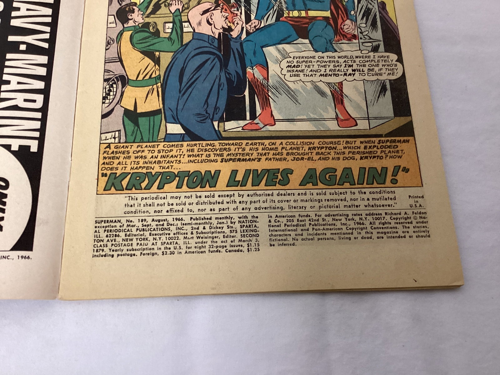 Superman 189 DC Comic Book - 7