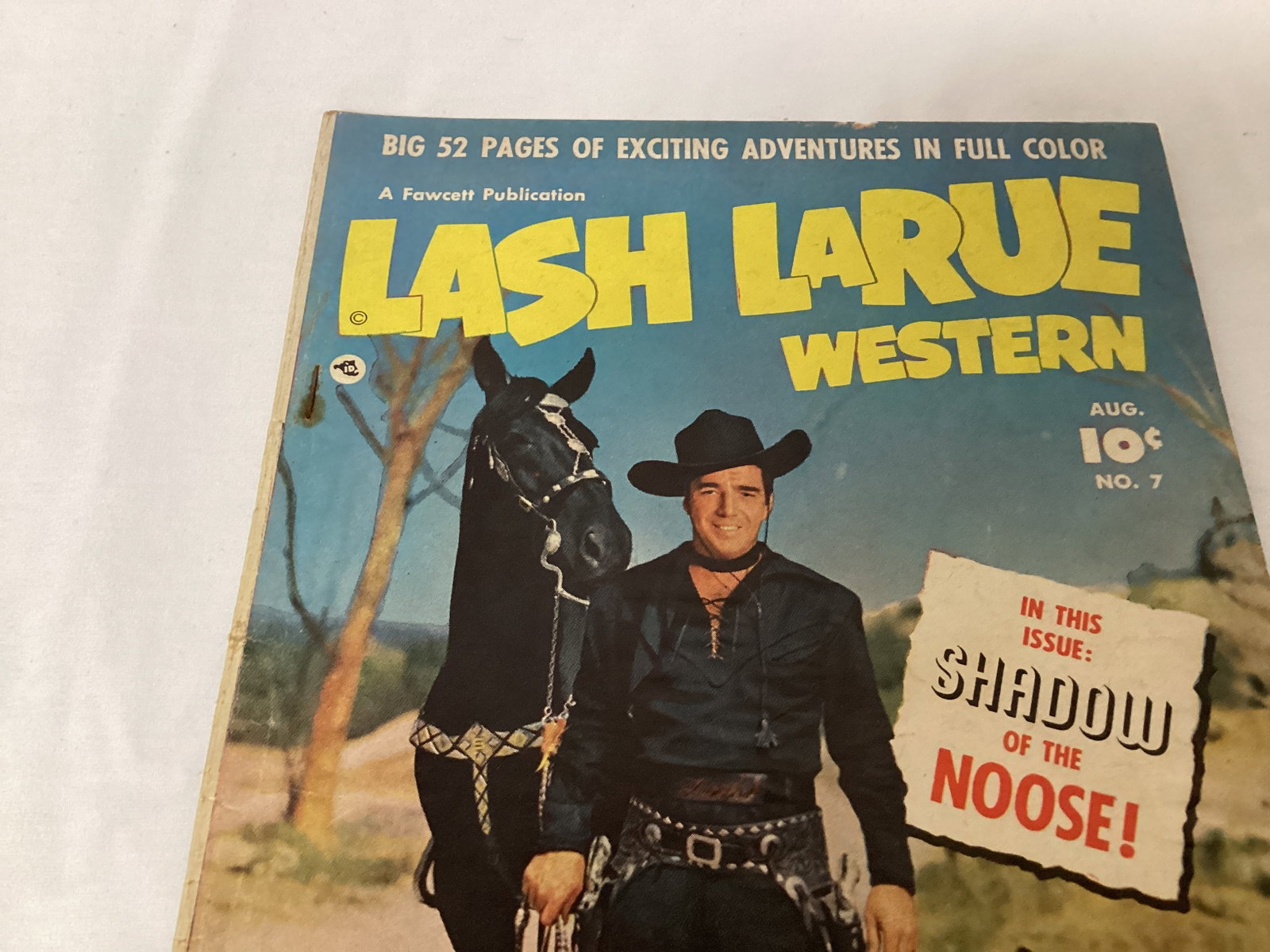Lash Larue Western 7 Fawcett Comic Book - 2