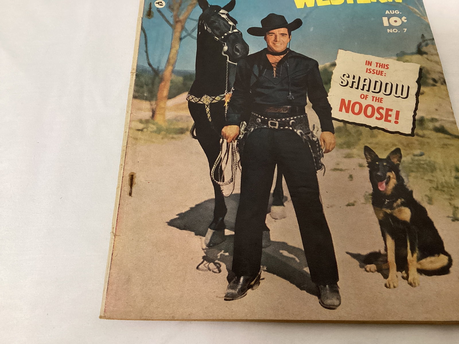 Lash Larue Western 7 Fawcett Comic Book - 4