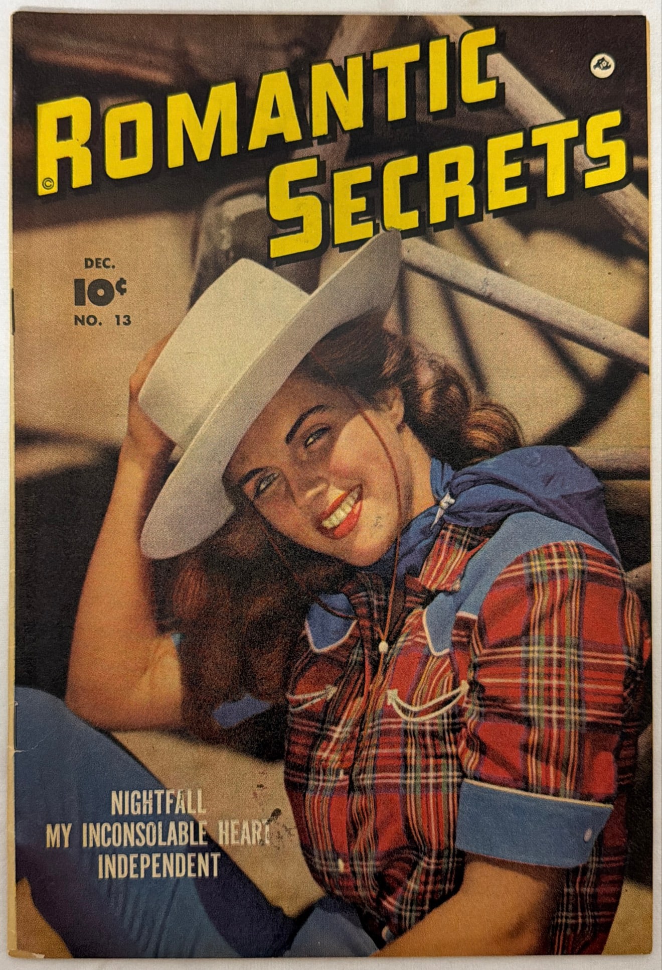 Romantic secrets 13 Fawcett Comic Book: 1950, please preview and see all photos for condition