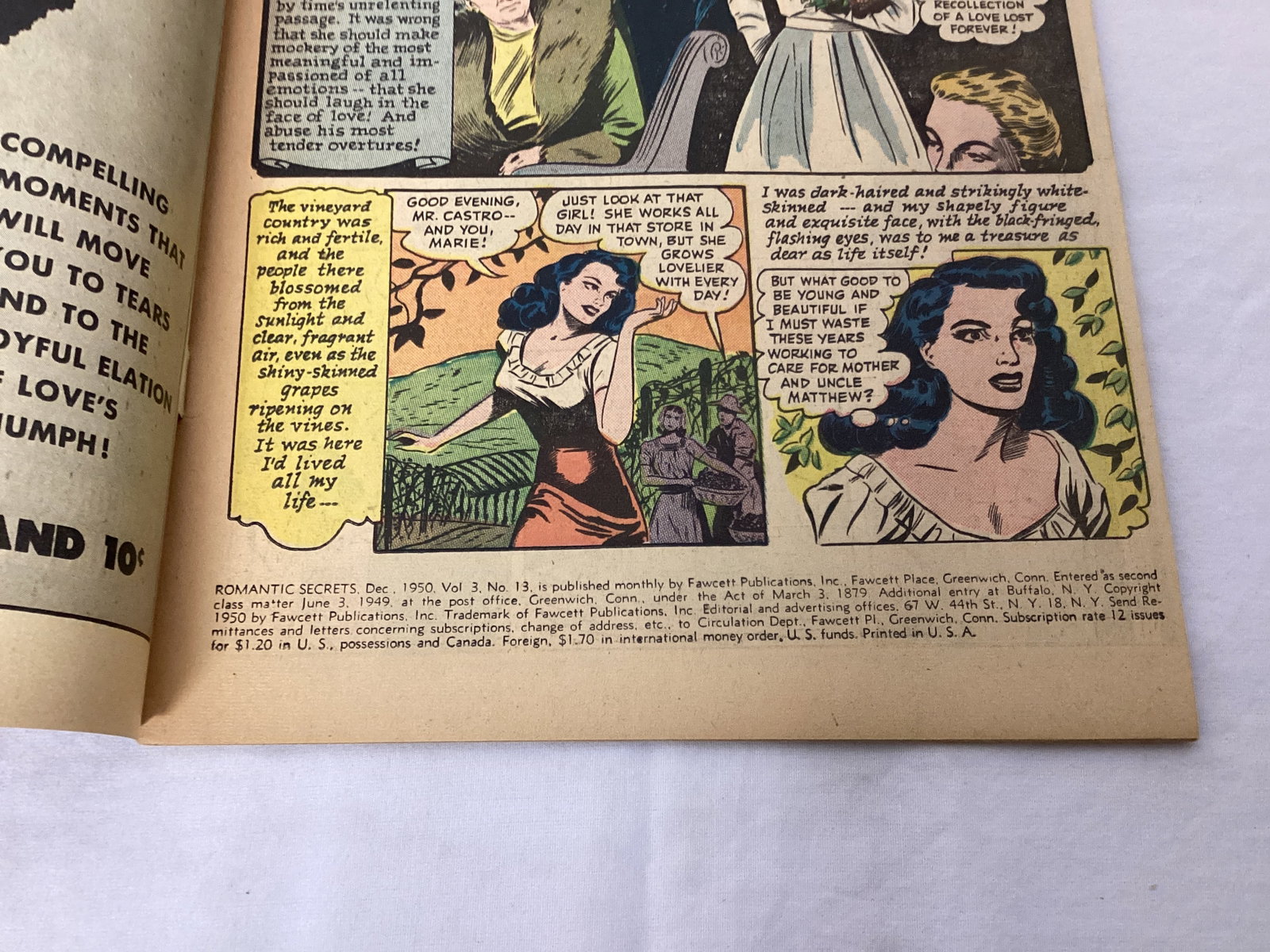 Romantic secrets 13 Fawcett Comic Book - 7