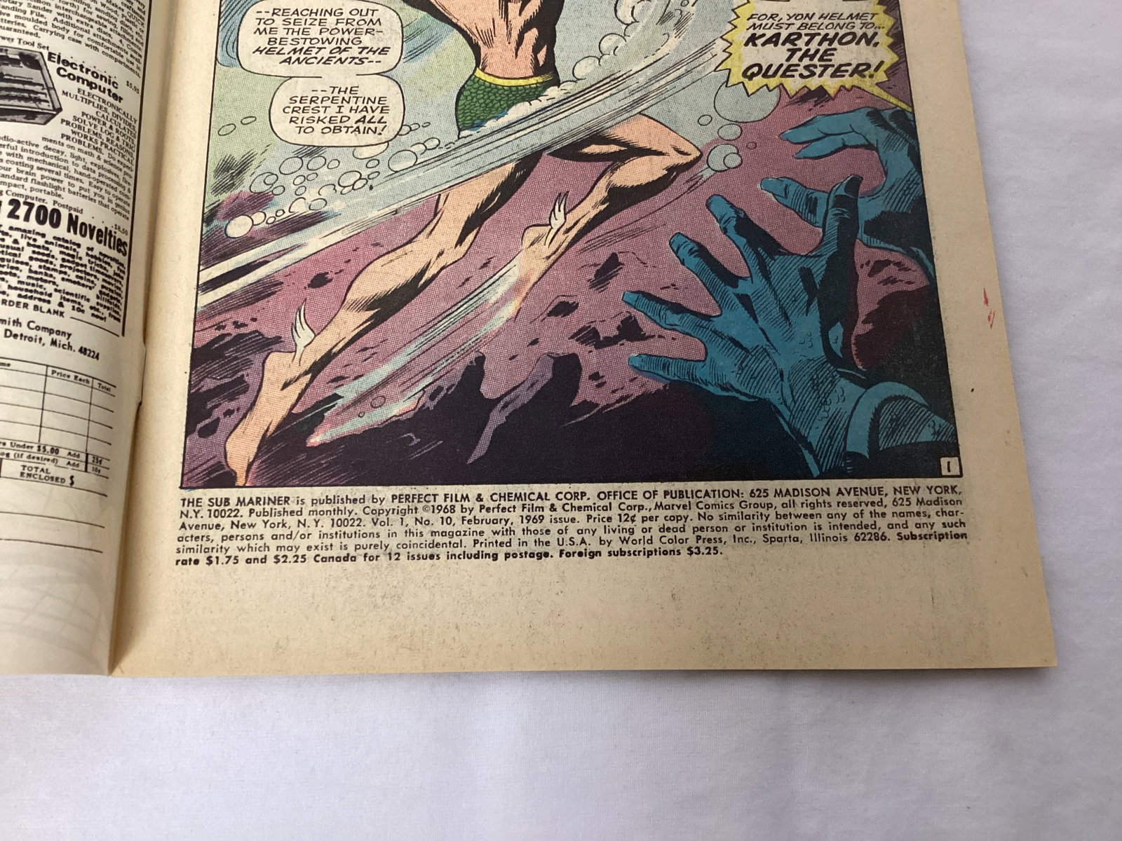 Submariner 10 Marvel Comic Book - 7