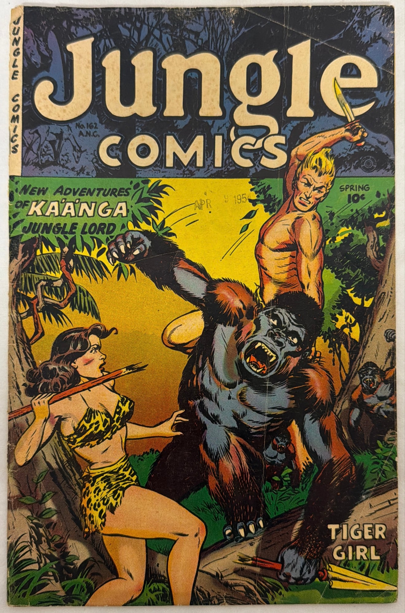 Jungle Comics 162 Fiction House Comic Book: 1954, please preview and see all photos for condition