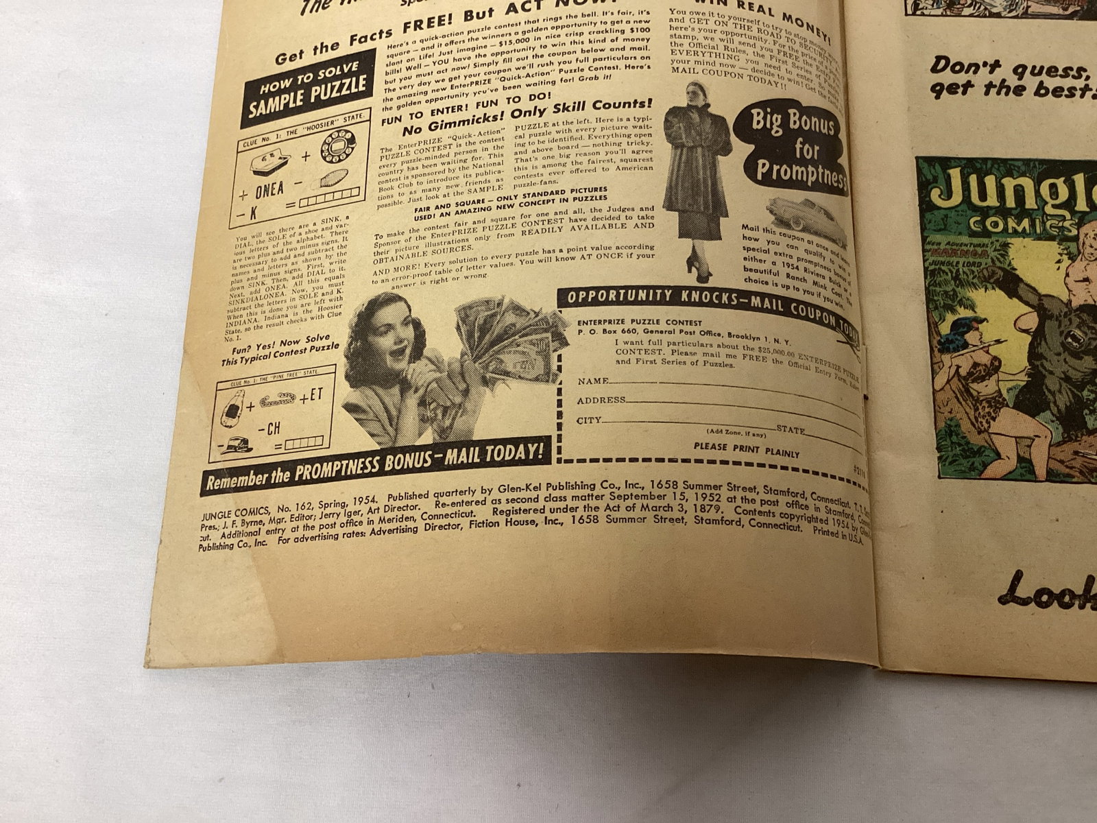 Jungle Comics 162 Fiction House Comic Book - 7