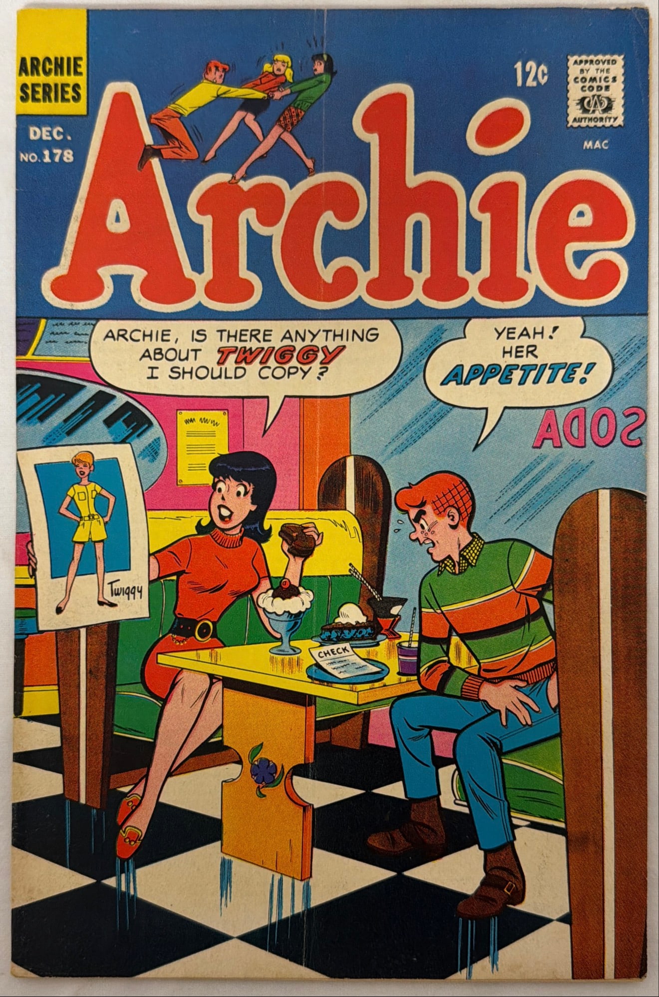 Archie 178 Comic Book: 1967, please preview and see all photos for condition