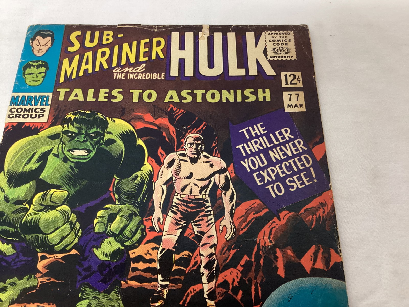 Tales to Astonish 77 Marvel Hulk Submariner Comic Book - 3