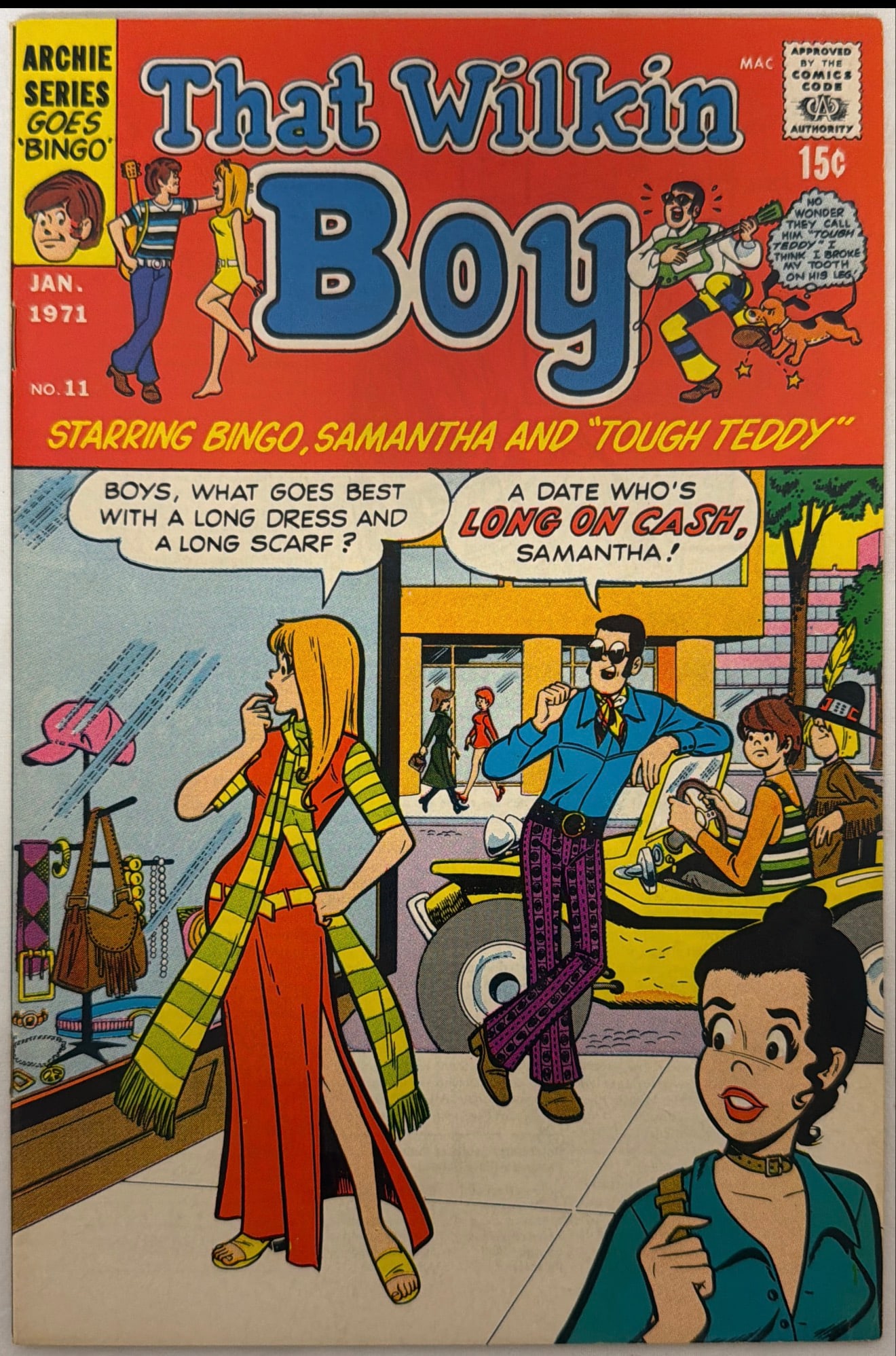 That Wilkin Boy 11 Archie Comic Book: 1971, please preview and see all photos for condition