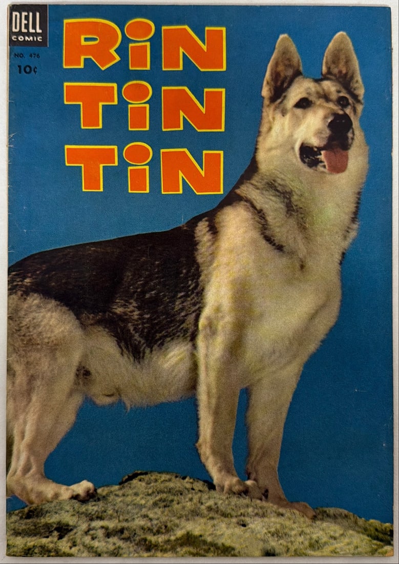 Four Color 476 Dell Rin Tin Tin Comic Book: 1953, please preview and see all photos for condition